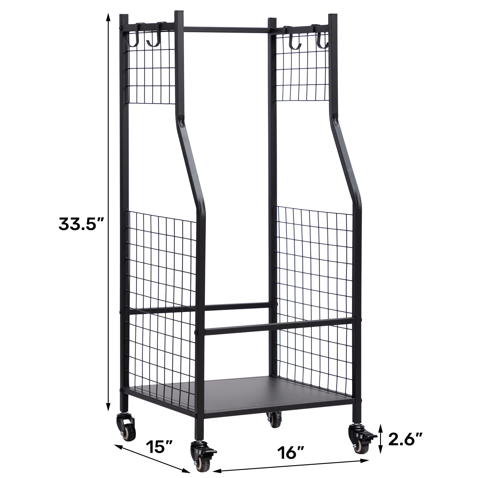 PARANTA Golf Bag Storage Rack With Wheels Golf Bag Stand With Movable paranta-golf-bag-storage-rack-with-wheels-golf-bag-stand-with-movable