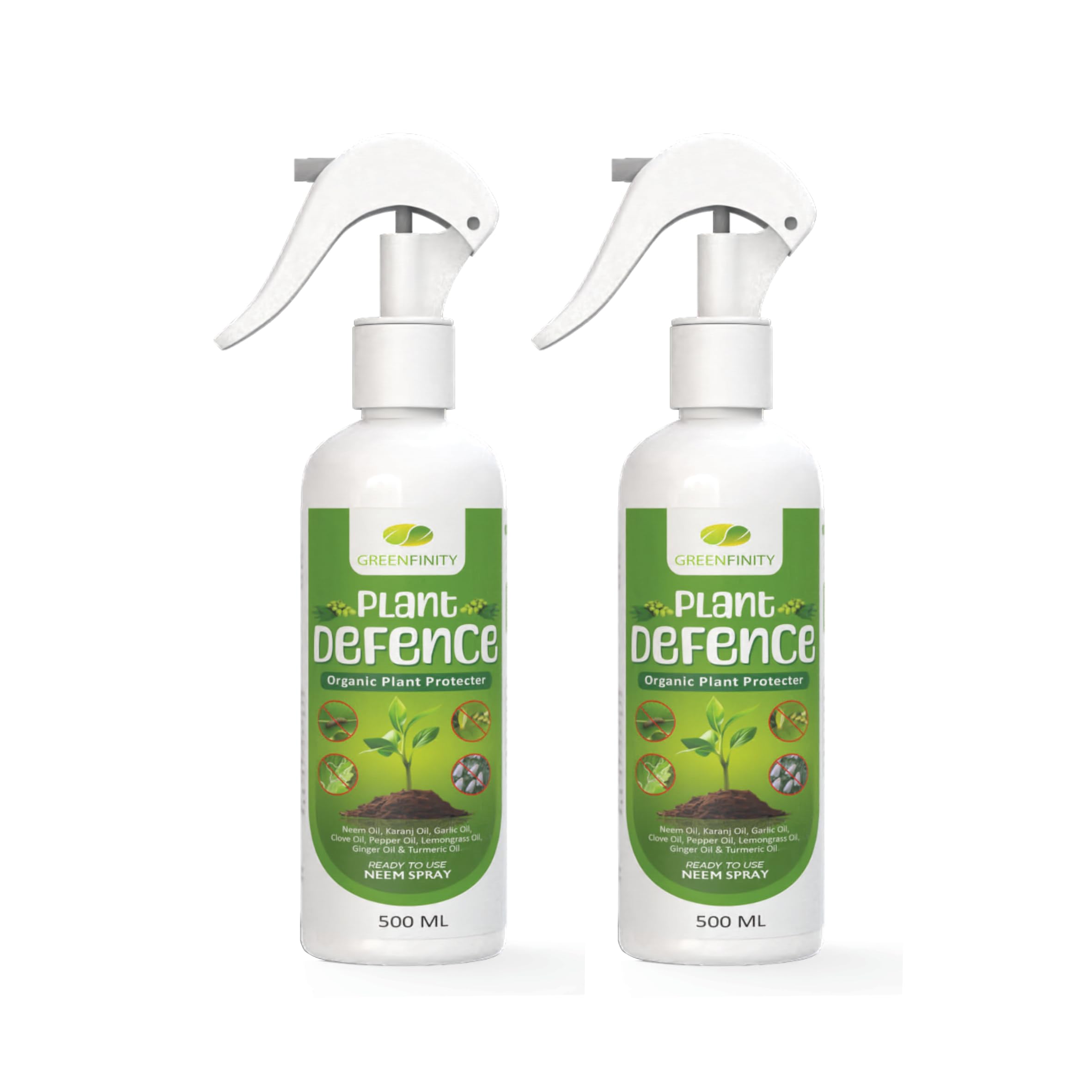 GREENFINITY Plant Defence Neem Oil Spray For Indoor & Outdoor Plants|Fortified With 7 Effective Essential Oils | Removes Mealybugs, Wide Range Of Garden Pests & Fungus | 1000ml (B0D8BVXV9R) Amazon Price History, Amazon Price Tracker