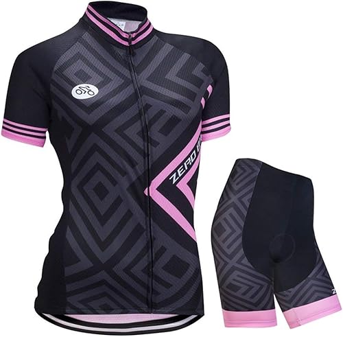 Zerobike - Jersey de ciclismo para mujer de manga corta secado rápido transpirable para montaña Set de 1, Type 1, Tipo 10, Tipo 11, Tipo 12, Tipo