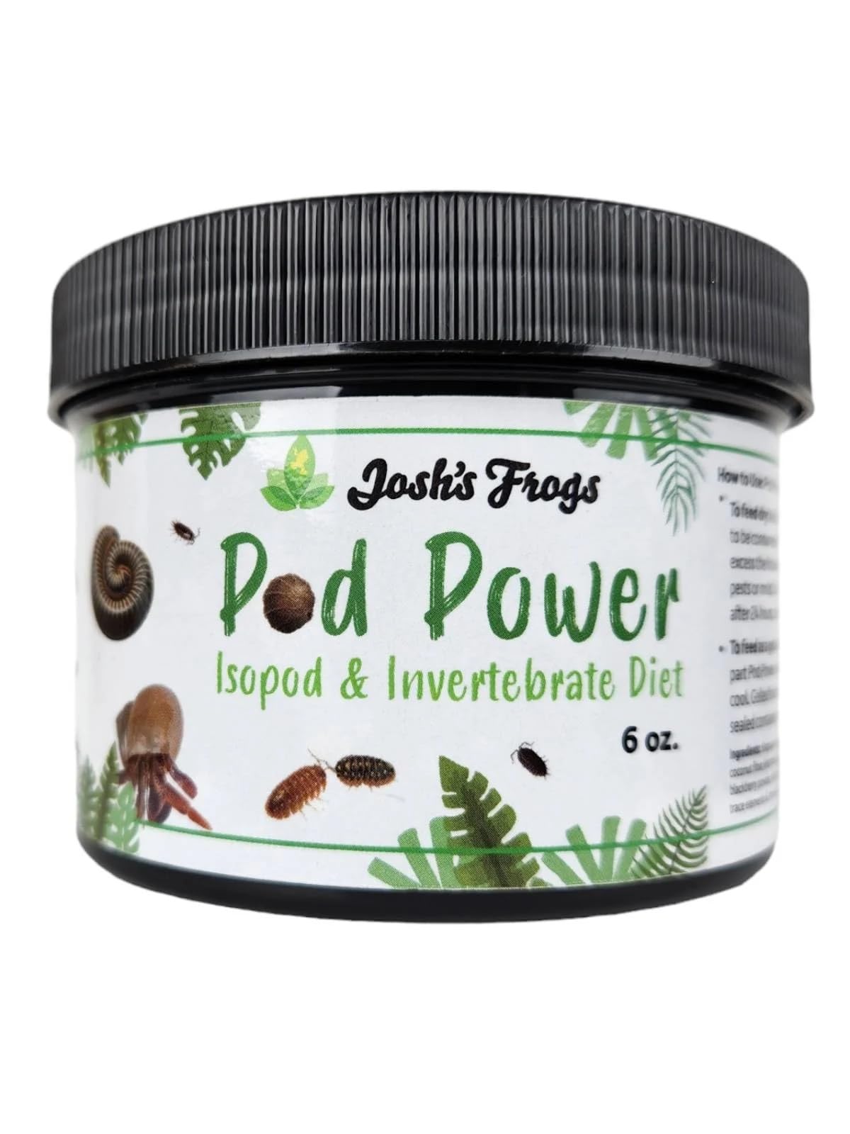 Josh's Frogs Pod Power Isopod and Invertebrate Powder and Gel Diet (6 oz.)