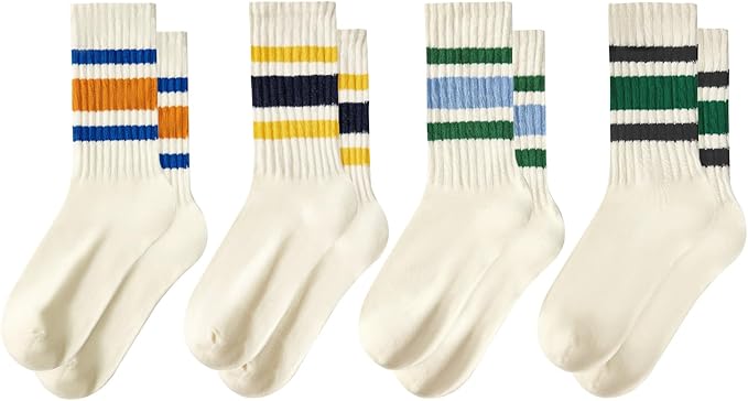 American Trends Medias Deportivas Retro Rayas Mujer miniatura 4