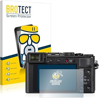 BROTECT. AirGlass Matte Glass Screen Protector for Panasonic Lumix DC-LX100 II, Extra-Hard, Ultra-Light, Anti-Glare, Anti-Fingerprint