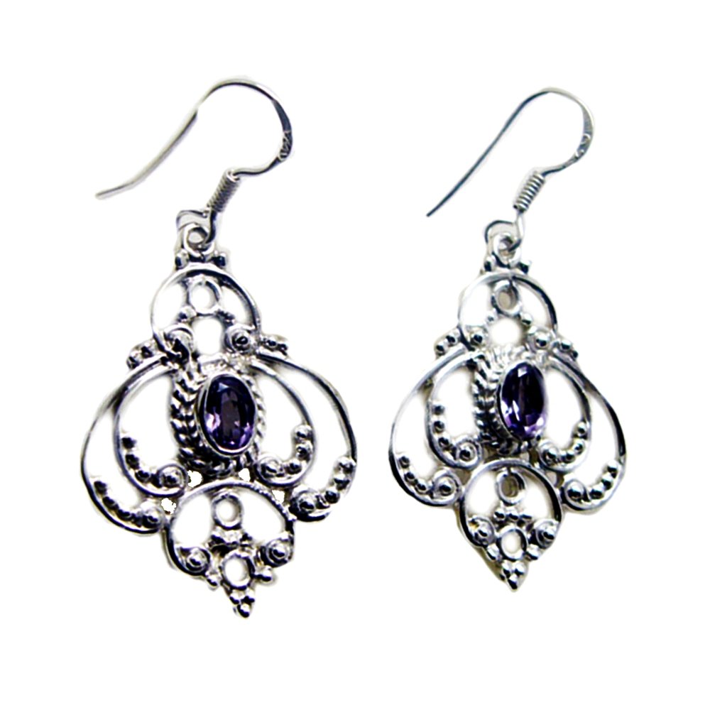 Boucles d'oreilles améthyste véritable - Énergie positive et sérénité - 5