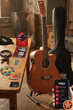 Midex Phx-188ST Ekolayzerli Elektro Akustik Gitar 4/4 Gerçek Ağaç