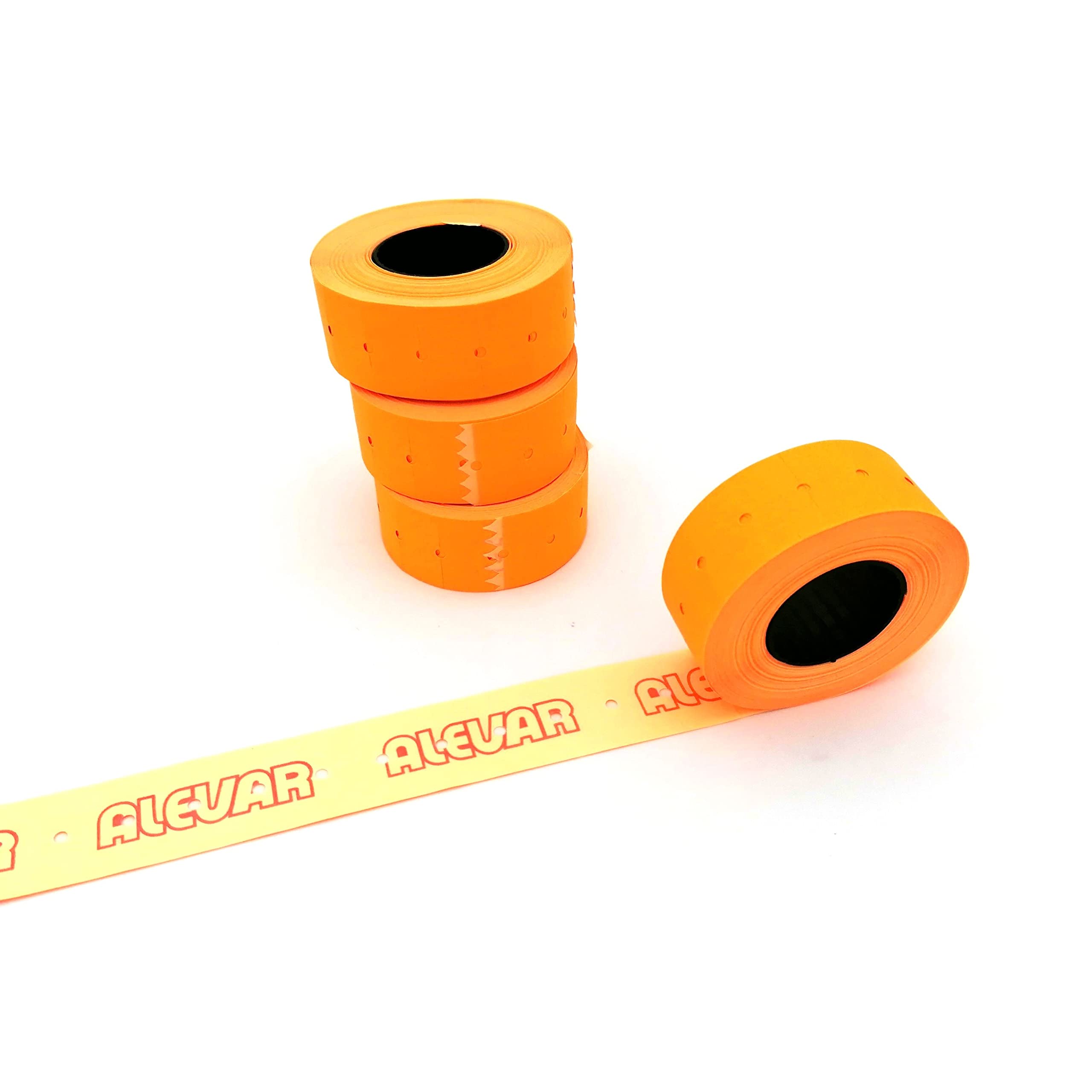 Alevar 2106/PAR Price Labels Rolls, Orange Neon - Image 2