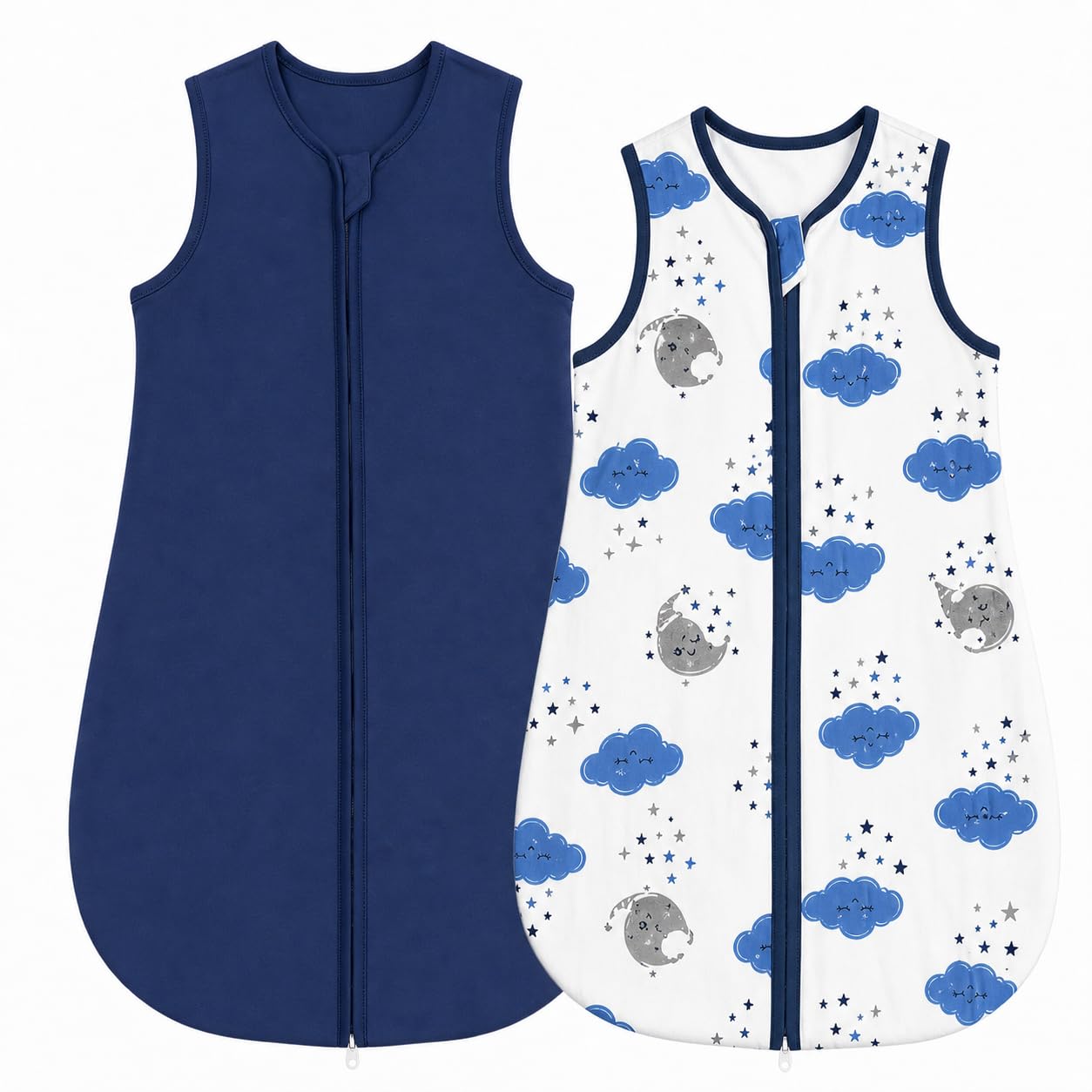 WYTbaby 0.5 Tog Baby Sleeping Bag, Cotton Summer Sleep Sack 0-6 Months