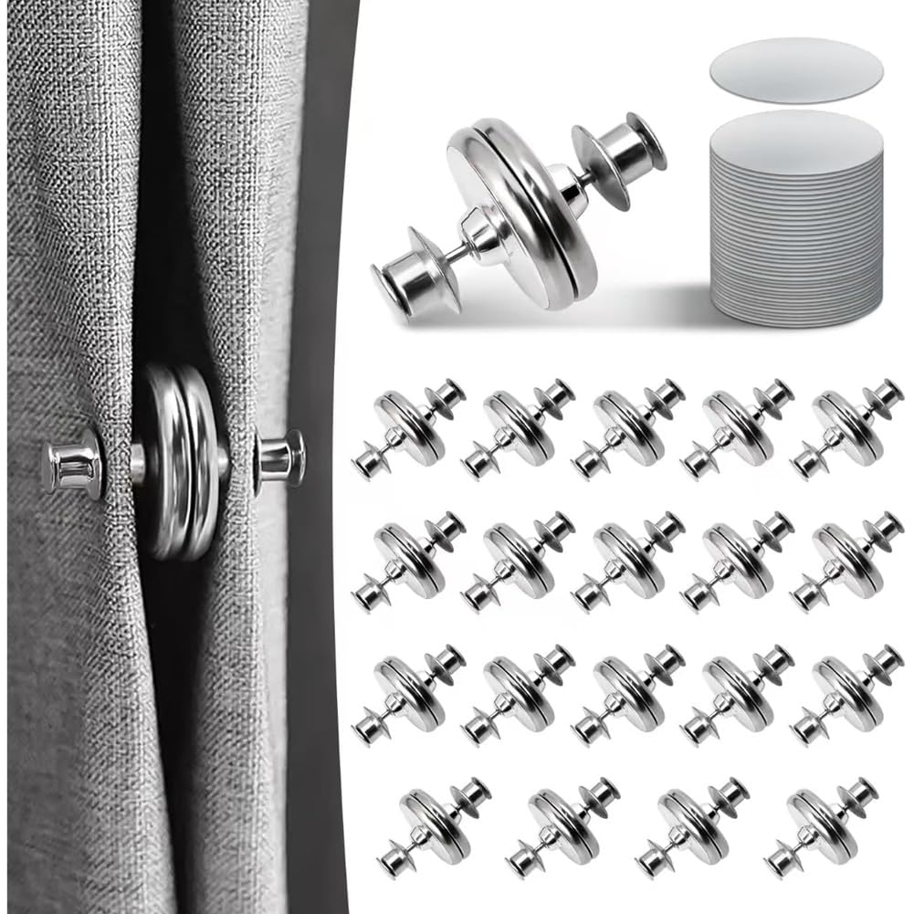 CTRLZS Curtain Magnets, Magnets for Curtains, Closure to Prevent Light From Leaking, Keeps for Curtains Closed