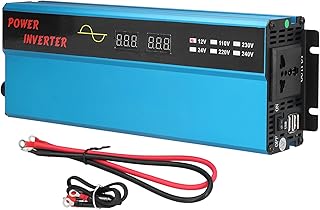 Inversor de onda senoidal pura de 1000 w, inversor solar de 12 v dc a 110 v ac ou 220 v ac inversor de carro leve para caminhão rv doméstico fora da grade inversor de energia solar(12V a 220V)