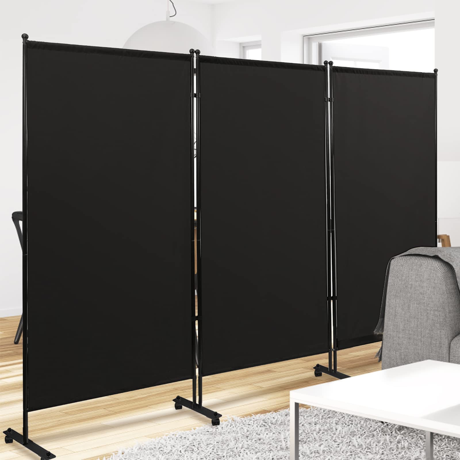 Buy PRIBCHO Home Room Divider 6 ft.Tall 102" Wide Office Partition 3Panel Office Divider