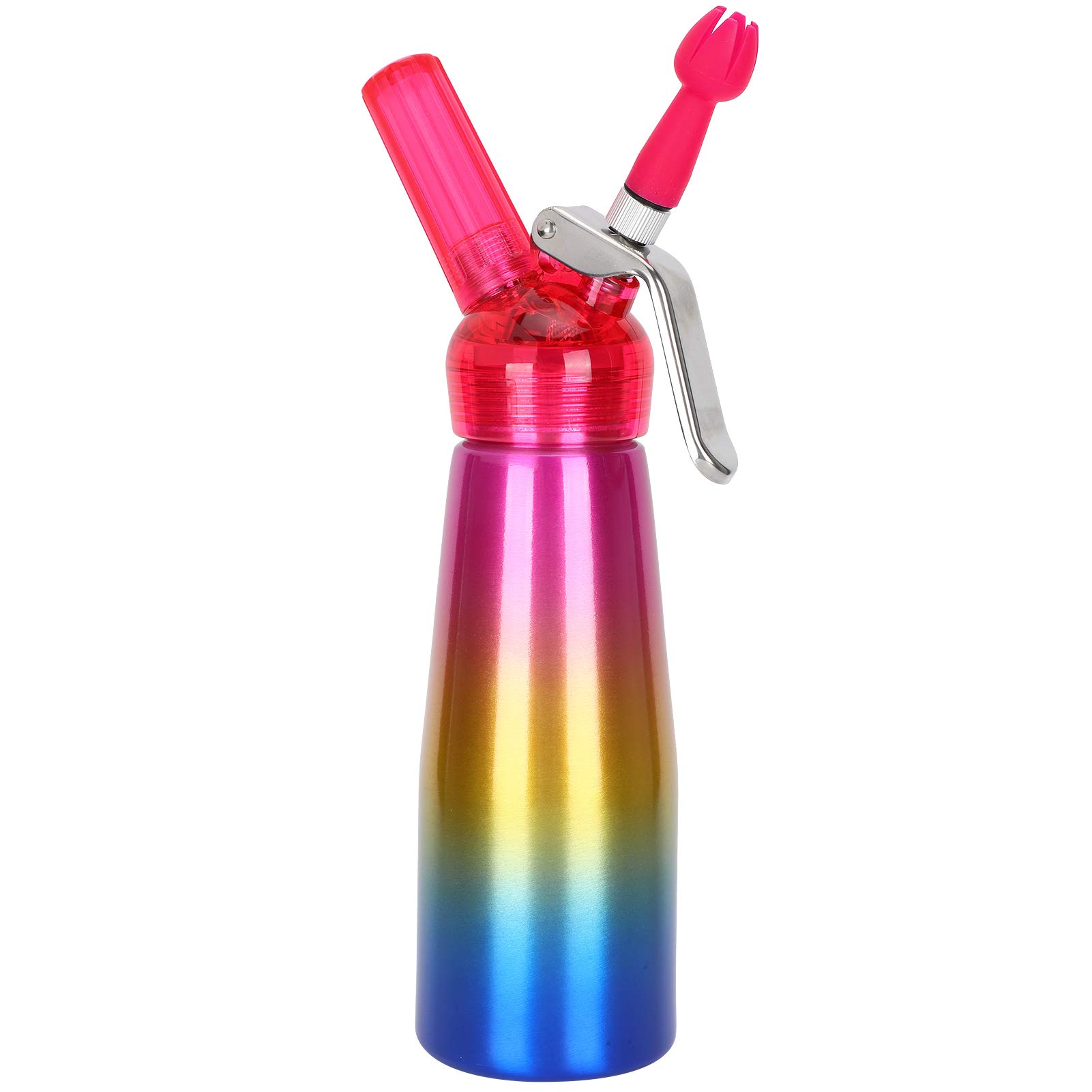Whipped Cream Dispenser, Gourmet Cream Whipper, Colorful Aluminium for Ice Cream Cream Dessert (500ml)