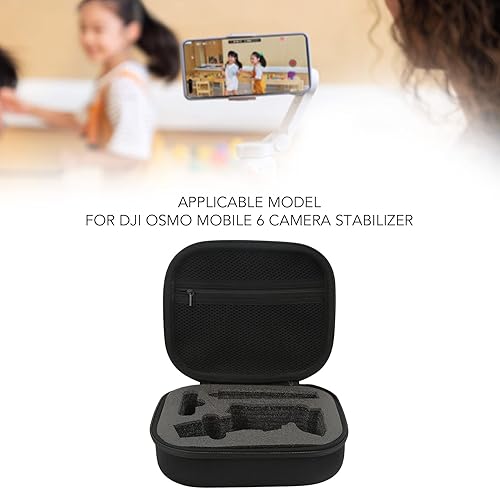 Miniatura 5 de Bolsa de almacenamiento compacta y portátil para DJI Osmo Mobile 6 estabilizador de cámara con bolsillo de malla transpirable y cremallera