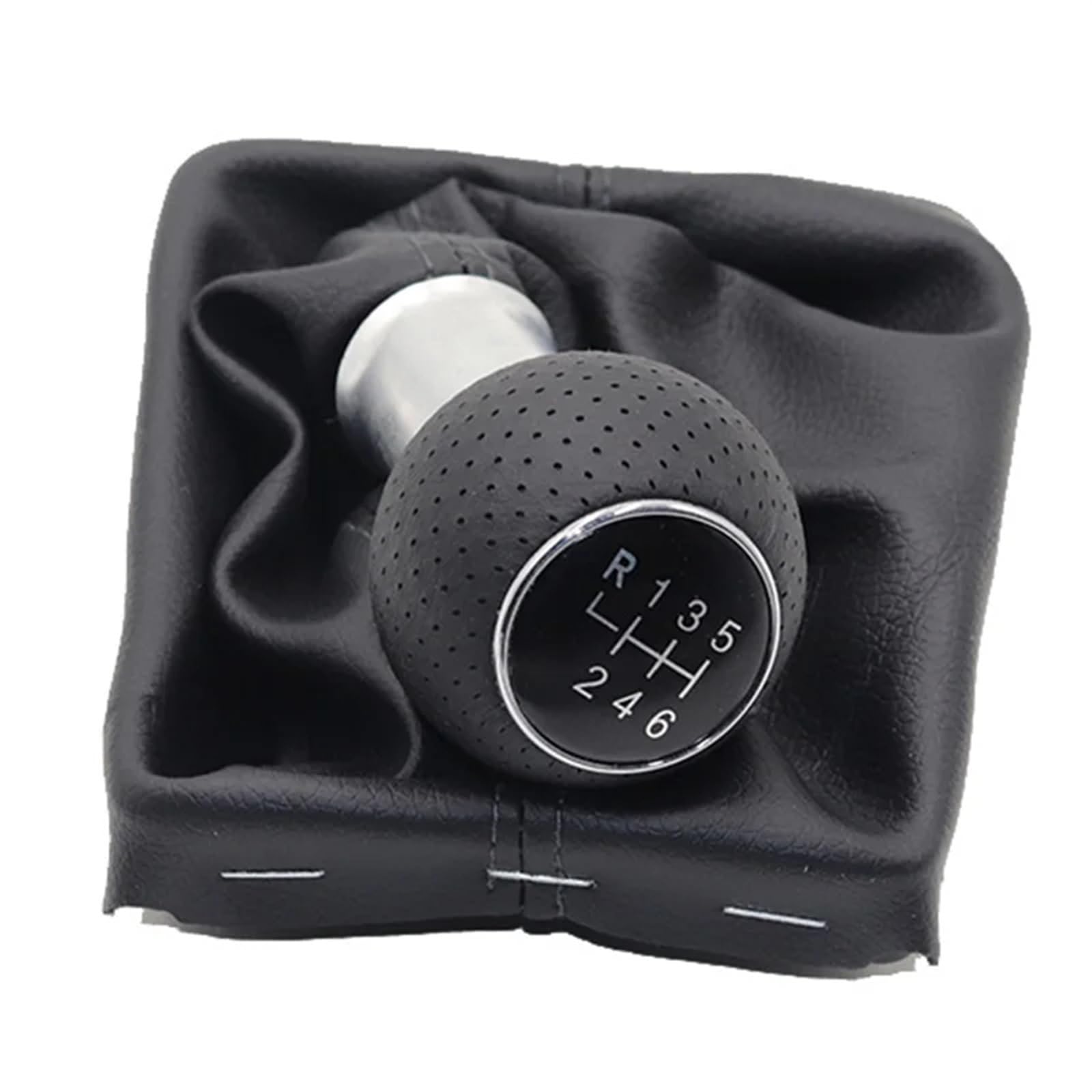 Hsukiho 6 Speed Set Car Shift Knob Cover For For A3 S3 8P For S-Line For Sportback Car Shift Gear Knob Lever Gaitor Boot Cover(6 Speed Set)