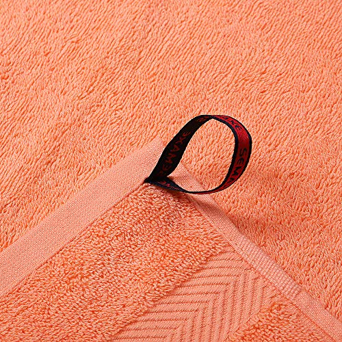 SEMAXE Towel Luxury Bath Towel Sets for Bathroom. Hotel & Spa Quality. 2 Large Bath Towels, 2 Hand Towels, 4 Washcloths. Premium Collection Bathroom Towels (Orange+Purple, 8 Towel Set) - Thumbnail 5
