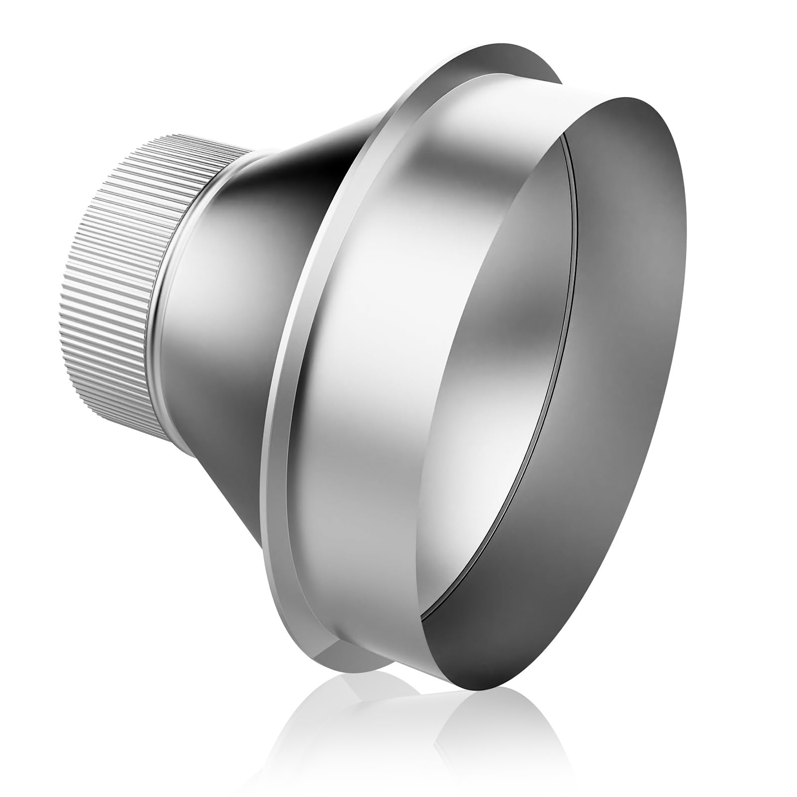 7" to 4"Round Duct Reducer Crimp Enlargement Adapter for Ventilation Systems, Galvanized Steel (6inches)