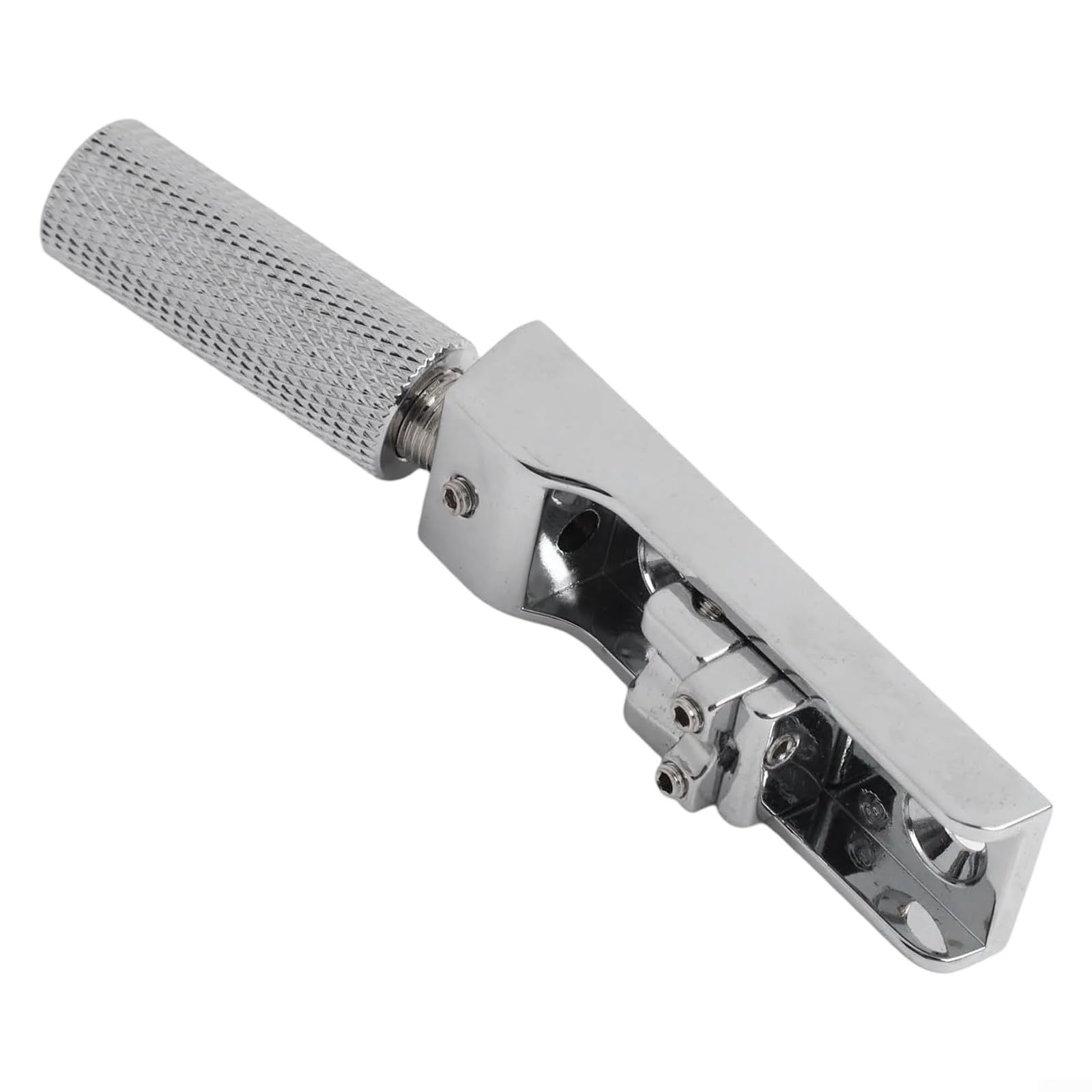 1 set di ponte per basso senza testa per basso elettrico a 4/5/6 corde, ponte split singolo con viti e chiavi, argento, accordatura precisa e stabilità per bassi senza testa (argento, 5 pezzi)