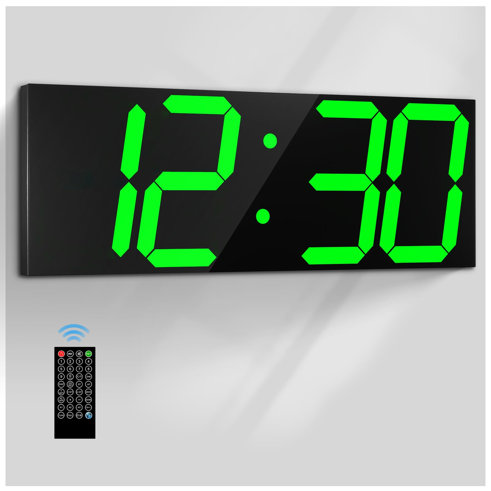 Horloge murale télécommandée pour régler l'alarme facilement sans outil