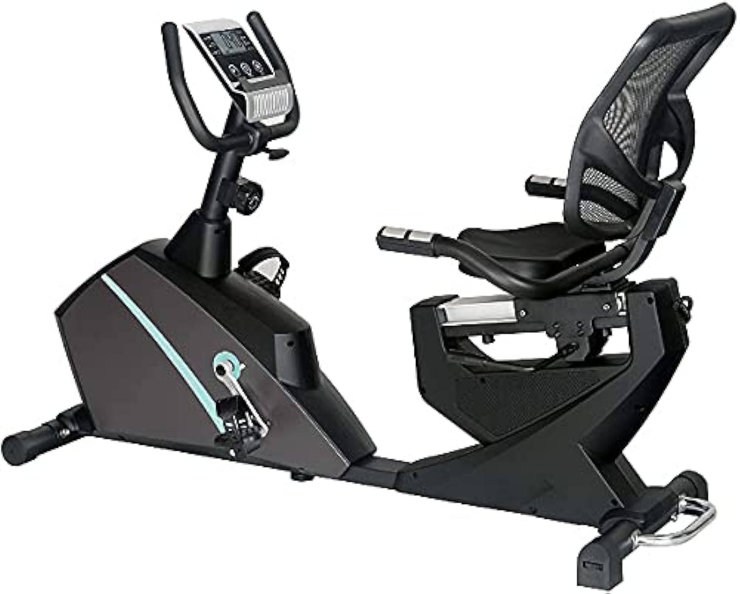 Exercise Bike Heavy Duty Magnetic Recumbent Bike Exercise Bike, 150kgs Capacity, Monitor, Pulse Rate Monitoring Lazy Exercise Bike for Home Gym