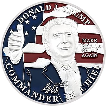 Donald Trump Commemorative Coin Metal Medal The 47th President of The America Challenge Coin Collection Fans Gift