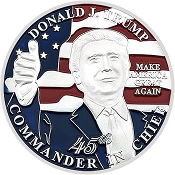 純銀　第47代アメリカ大統領選出記念メダル 純銀 第47代アメリカ大統領選出記念メダル Amazon.co.jp: Trump