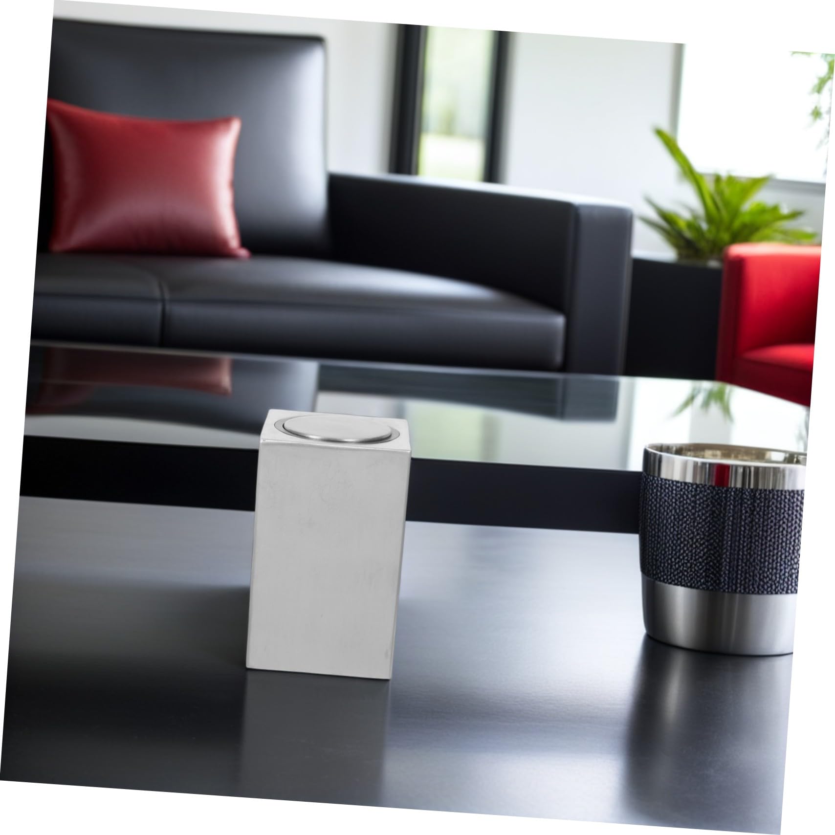 Dispensador de Palillos de Acero Inoxidable 304, Caja Portátil de Almacenamiento Cuadrada, Sistema de Presión Automático, Envase Higiénico para Viajes y Uso en Mesa de Comedor