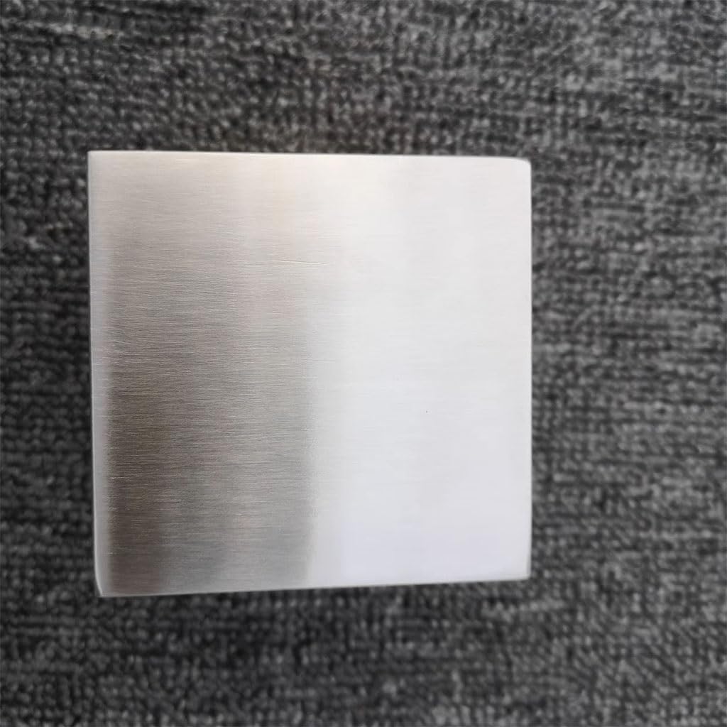 Blok przycisku do papieru ze stali nierdzewnej 304 w kształcie kostki - polerowana kwadratowa podstawa | Wymiary: 40mm, 45mm, 50mm(40x40x40mm)
