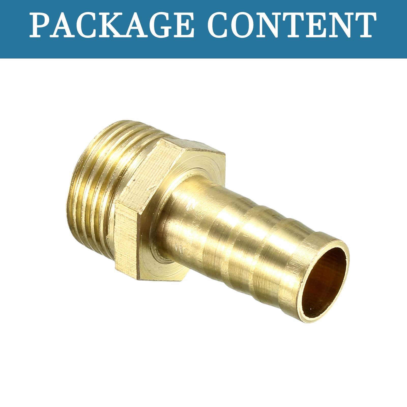 QUARKZMAN Raccordi in Ottone 10mm Spina 3/8 PT Maschio Filettatura 90 Grado Raccordo Flessibile Gomito Connettori Accoppiatore per Tubo Flessibile Collegamento Giardino [2 Pezzi, Tono Oro