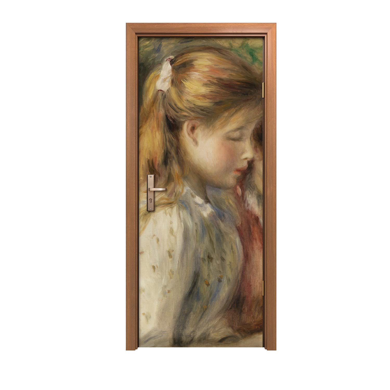 Autocollant de porte pour relooker une entrée fatiguée décoration murale 80x200cm