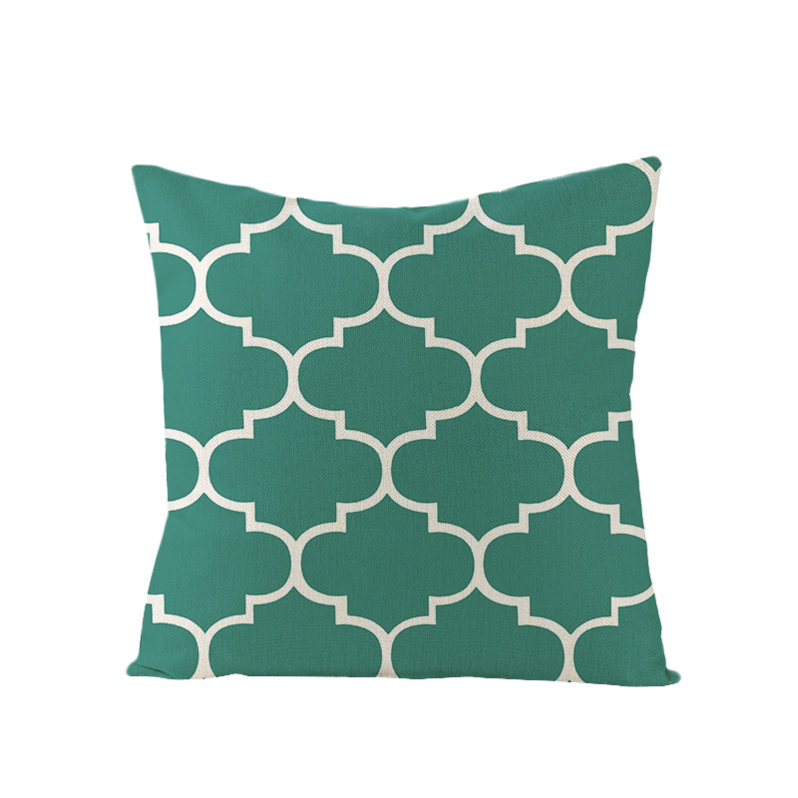 Sofa Fundas Cojines 60x60 Pack de 4 Cuadrado,Funda de Almohada Lino con Cremallera Invisible,Funda de Cojín Decoración para Hogar Sala Cama Jardín Silla Coche-geometría