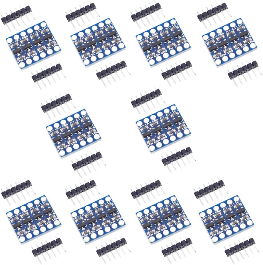 10Pcs 4 Channels IIC I2C Logic Level Converter Bi-Directional 3.3V to 5V Shifter