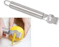 Vista 4 de Honbay 1PCS Acero Inoxidable Limón Zester Rallador Naranja Citrus Peeler Herramienta para Cocina