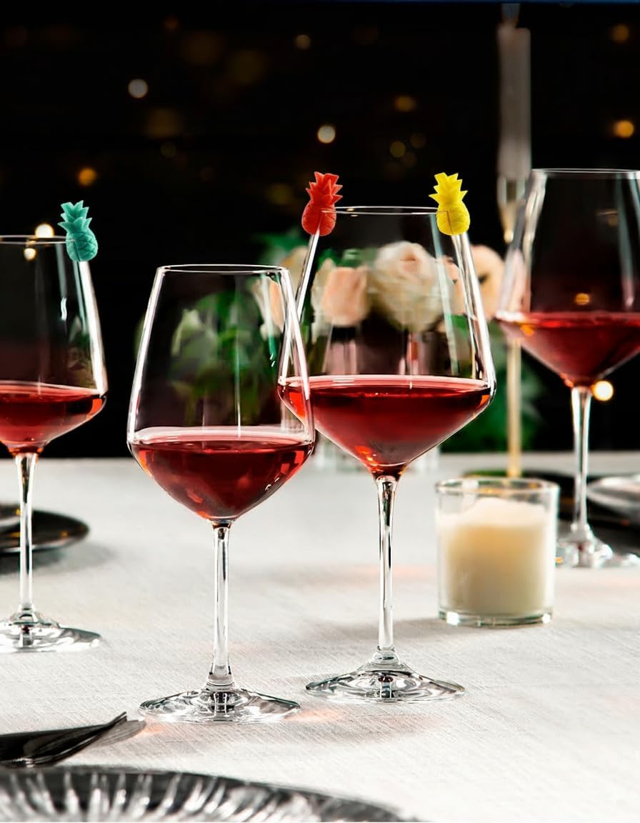 Charms Markers Drink Markers Wine Glass Cup Identifier Colorful Silicone for Drink Glass Bottle Banquets Wedding Party Reusable Mark