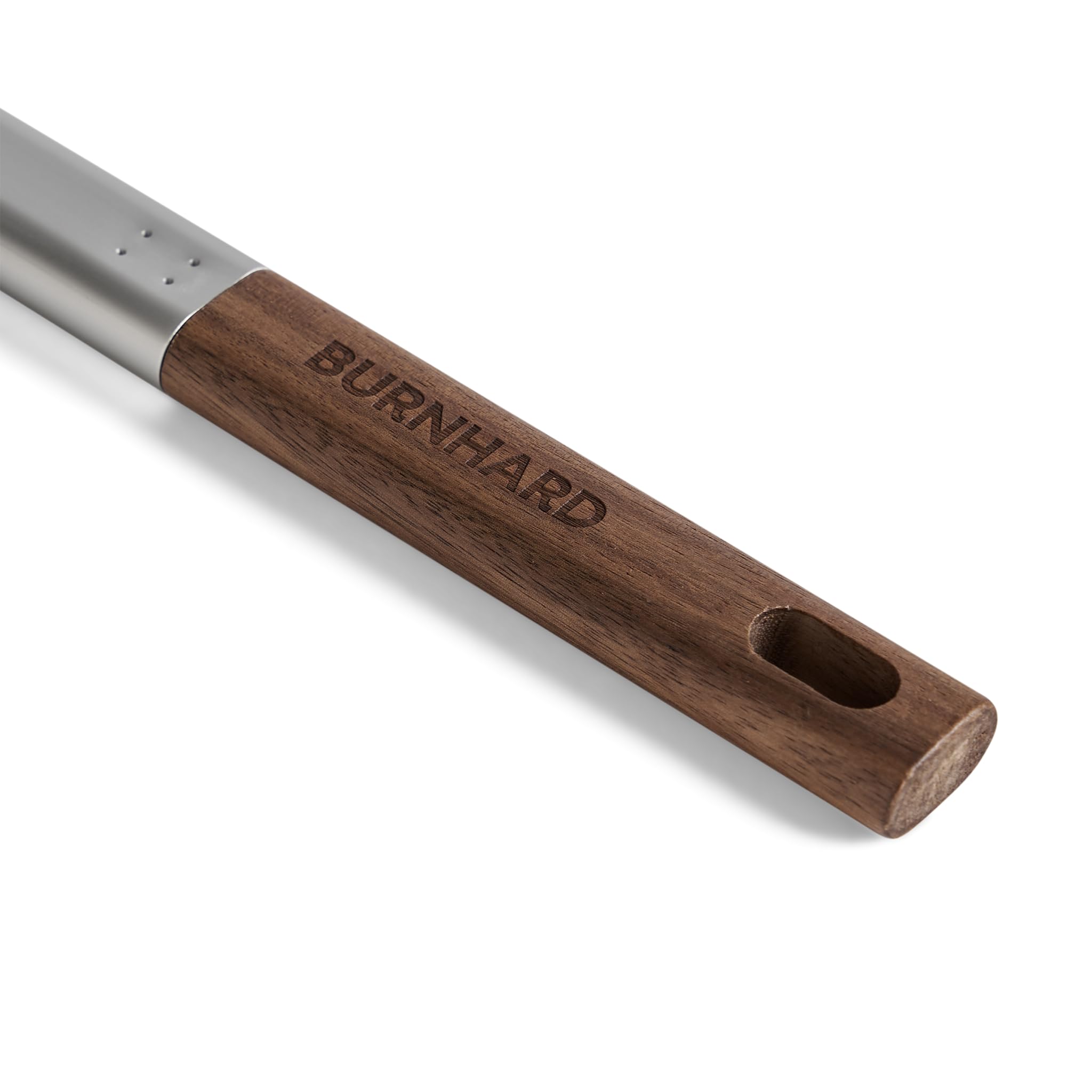 Pelle à pizza BURNHARD® perforée, aluminium anodisé, manche en bois d'acacia, connexion enfichable, 29 cm & 36 cm, compatible avec fours à pizza TONY & Fat TONY – Pelle Deluxe