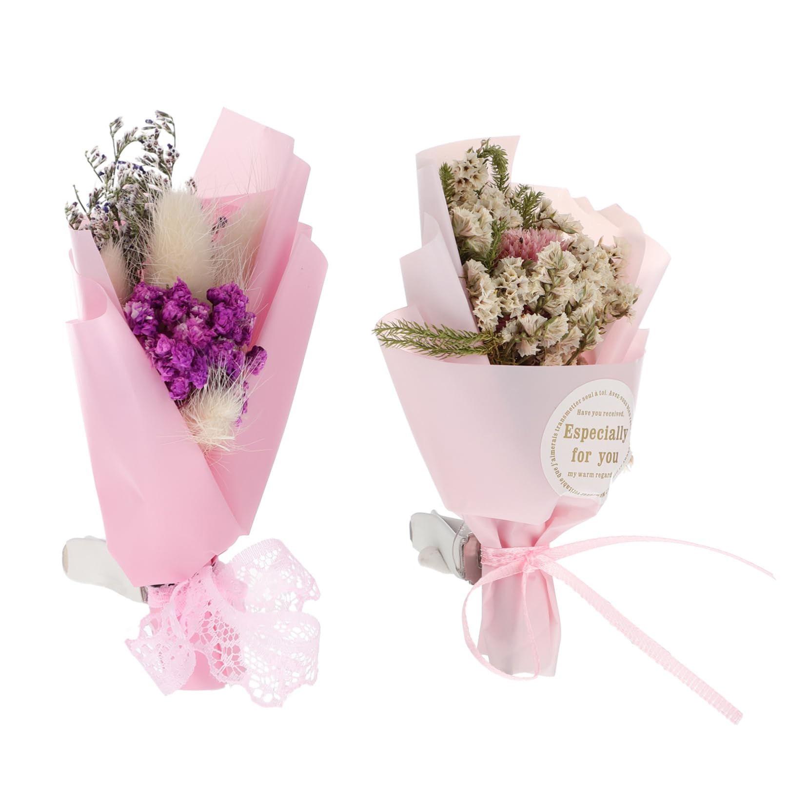 iplusmile 6pezzi Profumatore Per Auto Clip Con Fiori Secchi Da Diffusore Aromatico Elegante Per Ventilazione Auto Per Eliminare Odori Sgradevoli e Creare Un Atmosfera Rilassante