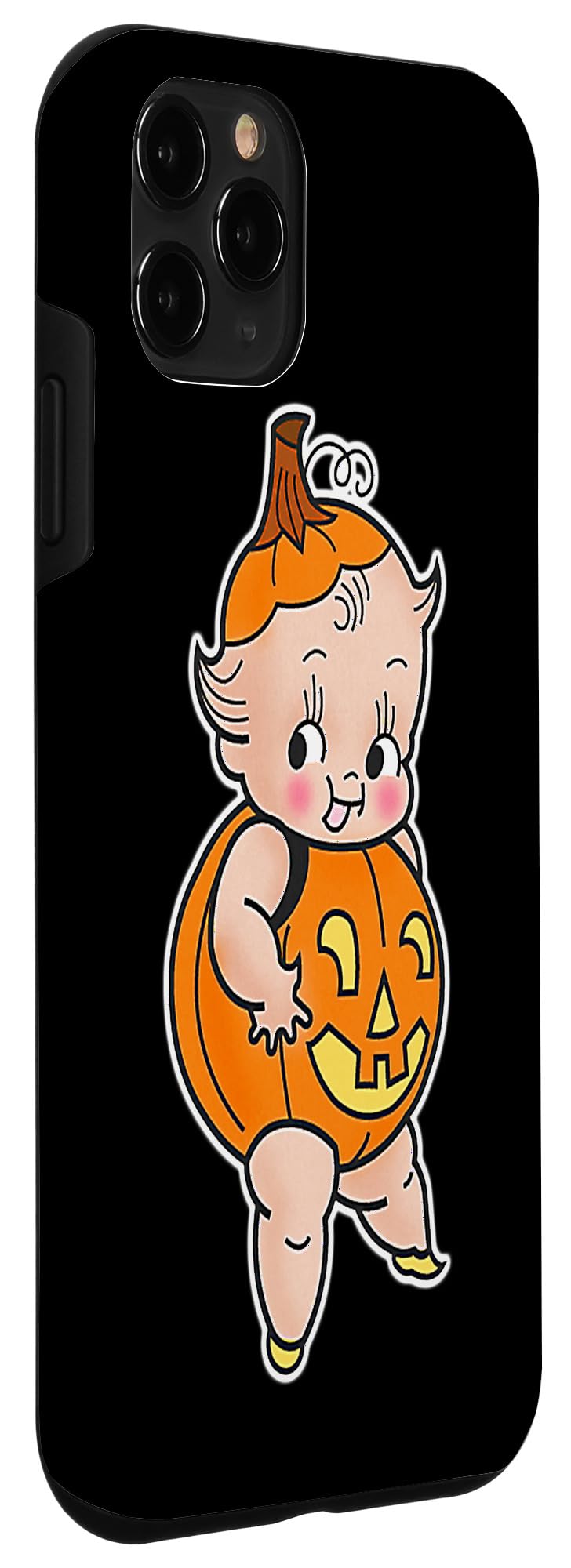 Kewpie Baby Pumpkin Halloween Jack-o-Lantern Case for iPhone 11 Pro - Image 3