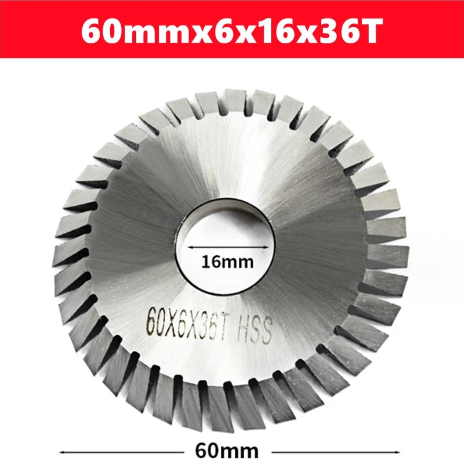 Brzeszczot do cięcia metalu 1PC stal szybkotnąca średnica 60mm brzeszczot piły tarczowej klucz maszyna do cięcia 36 zębów