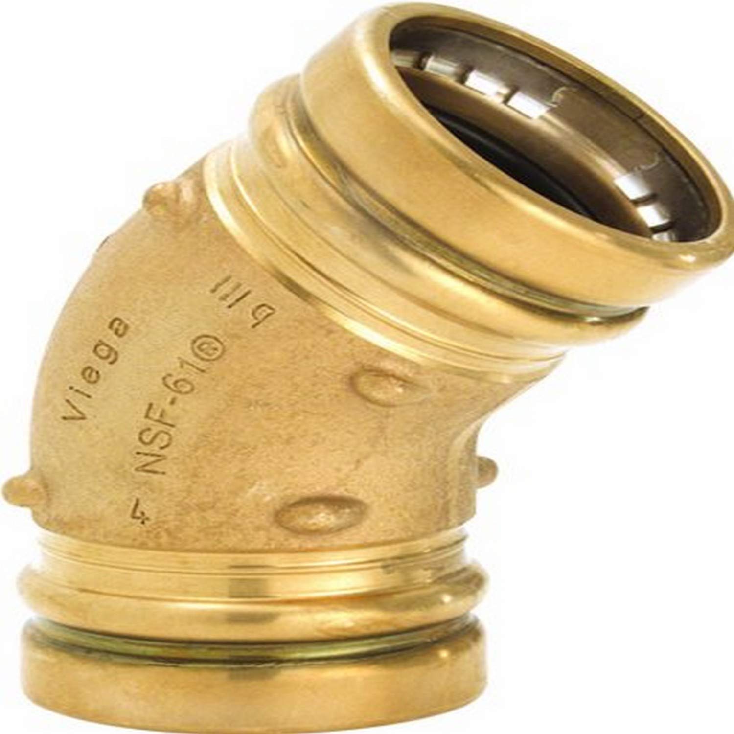 Coude cuivre 45 Viega ProPress 1 raccord tube cuivre sans plomb 77617