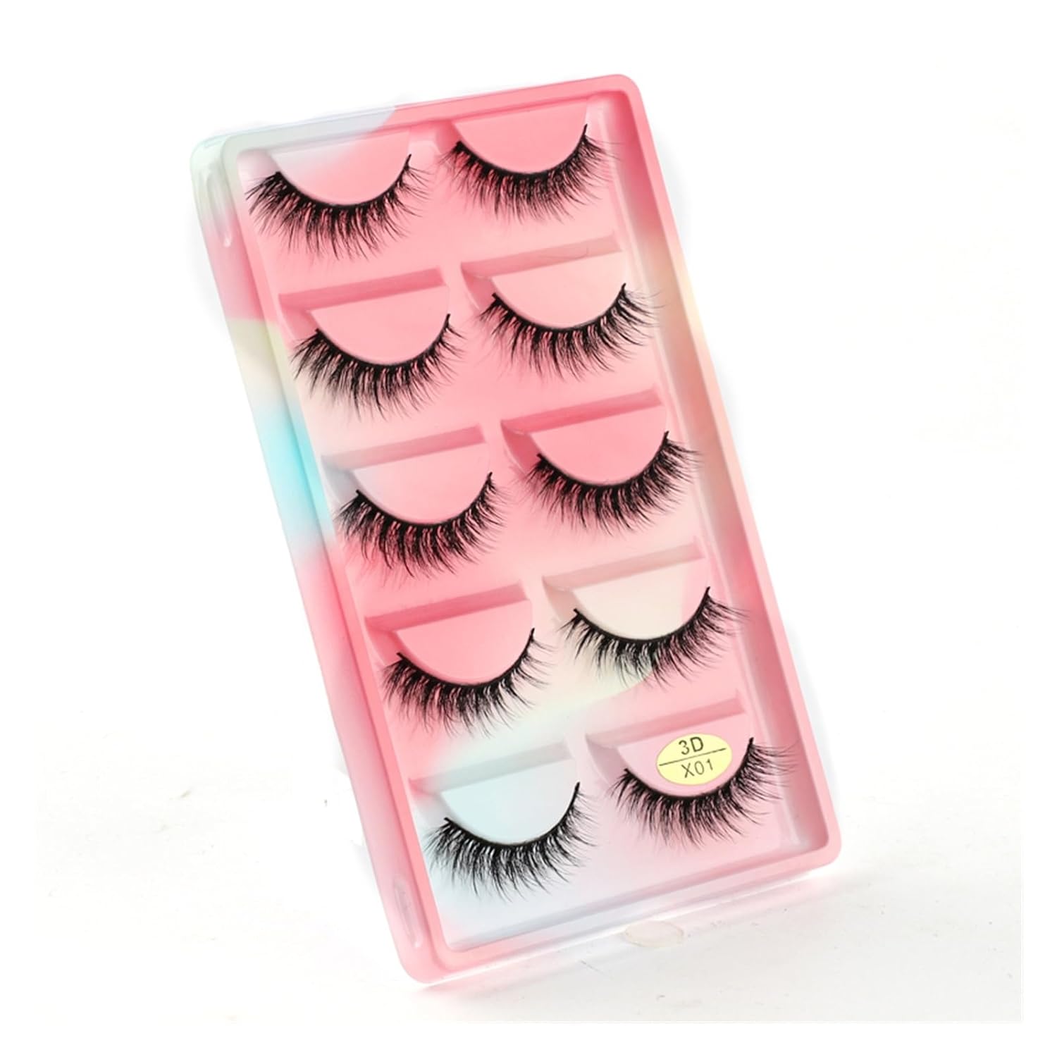 UAMOU Mink Eyelashes 10 50 100 Boxes Wispy 3D Mink Lashes Makeup Natural Long Volume False Eyelashes Bulk