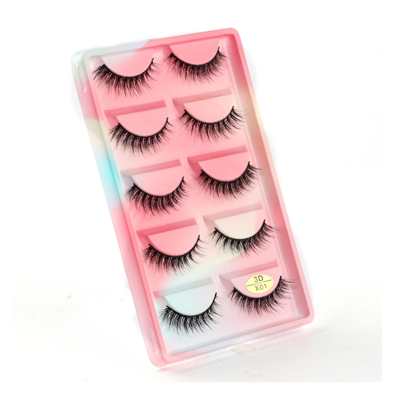 UAMOU 10 50 100 Boxes Mink Eyelashes Fluffy 3D Mink Lashes Makeup Natural Long Volume False Eyelashes Bulk