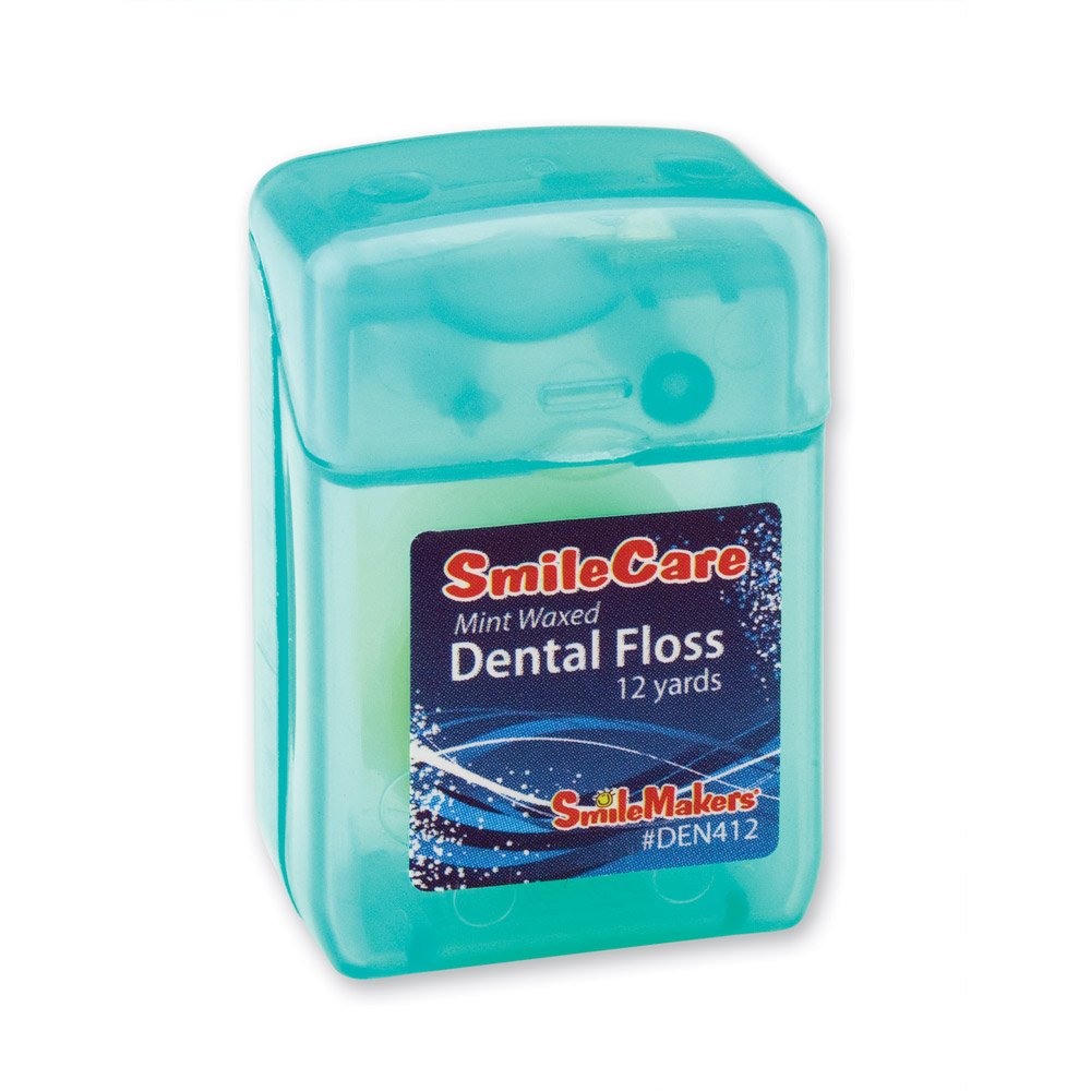 SmileMakers 12 Yards Waxed Mint Floss - 144 per Pack