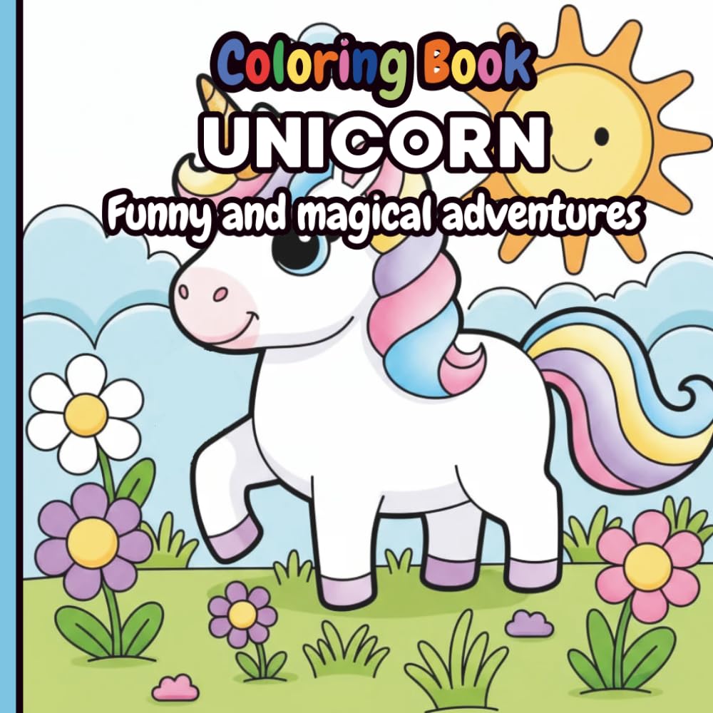 Unicorn Adventures Coloring Book for Kids: Fun and Magical Fantasy Illustrations: Engage in Creative Play with Beautiful, Funny, and Exciting Unicorn Scenes