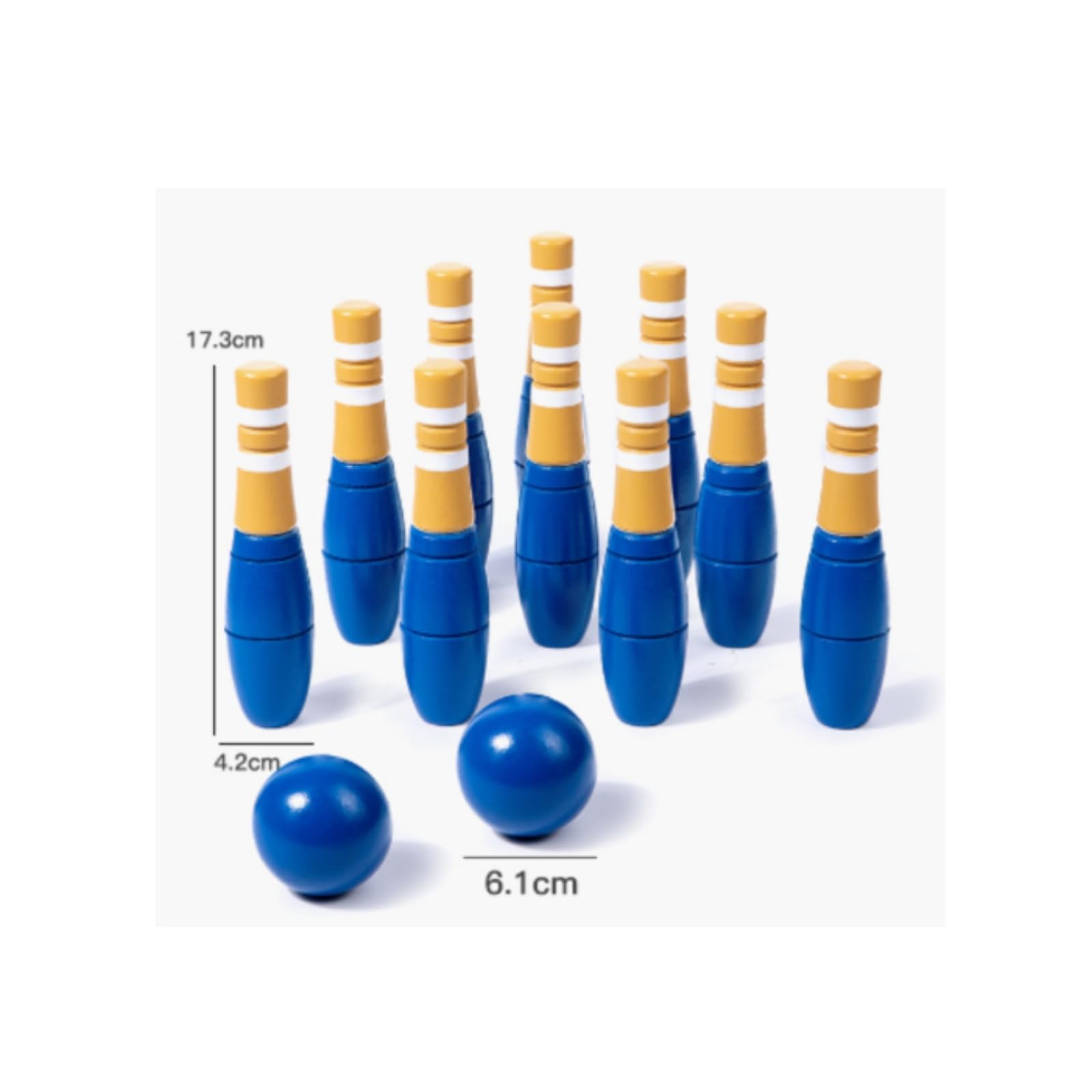Jeu Bowling en Bois Coloré