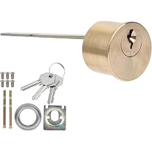 Copper Mechanical Lock Cylinder CLevel Security Anti Theft Door Lock Replacement Core Kit Mortise Cylinder with 3 Keys Easy Installation for Door Security