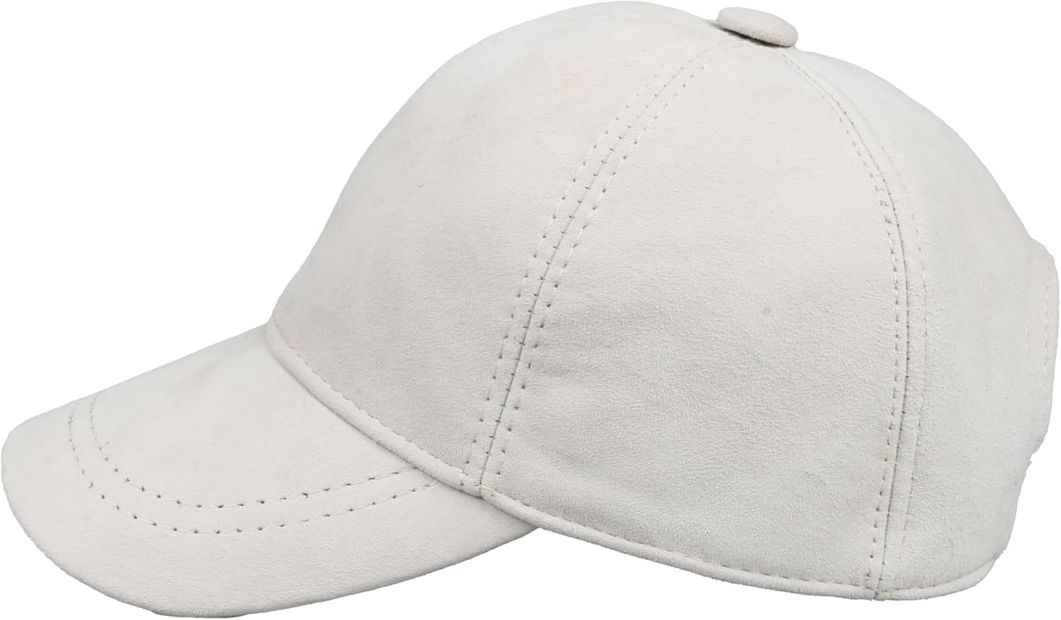 Suede Leather Unisex Baseball Cap
