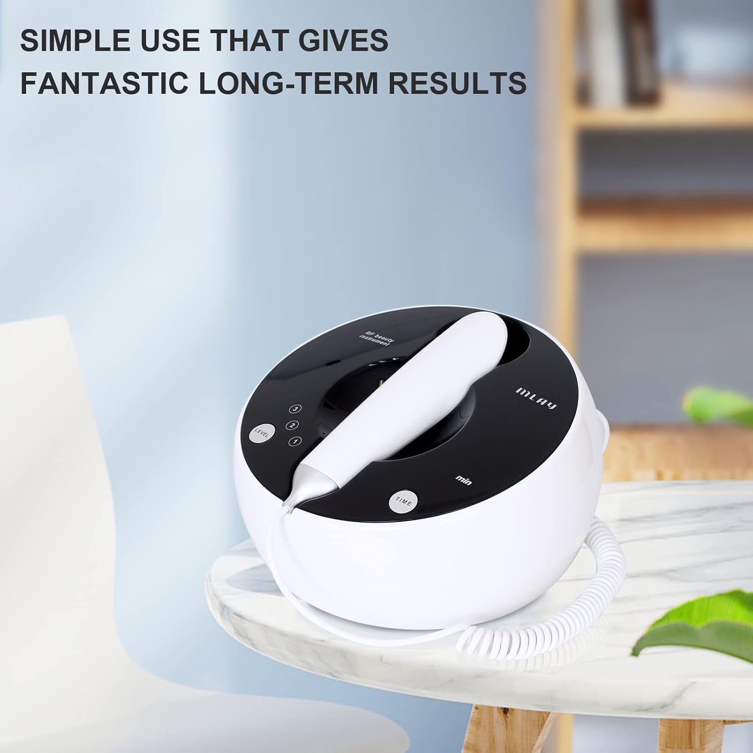 MLAY Professional RF Beauty Machine, Radio Frequency Face Machine with 2 Probes, at Home Radio Frequency Skin Tightening for Lifting, Wrinkle Reducing, Anti Aging - Salon Effects（Gel Included） - Image 9