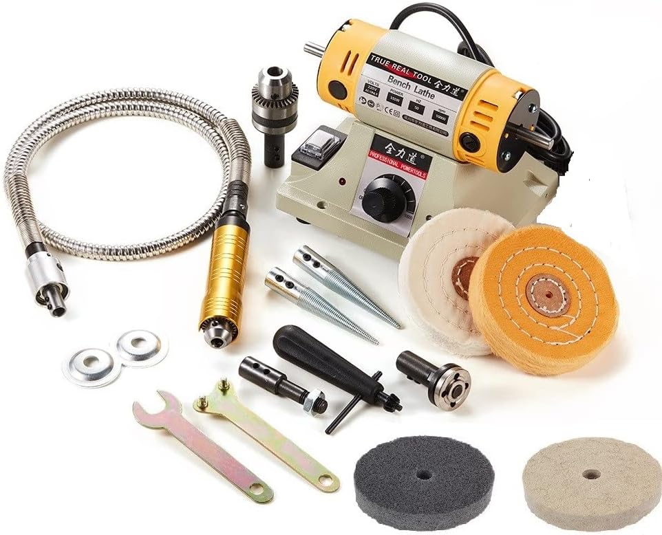 110V 350W Adjustable Speed Bench Grinder Polishing Machine For DIY