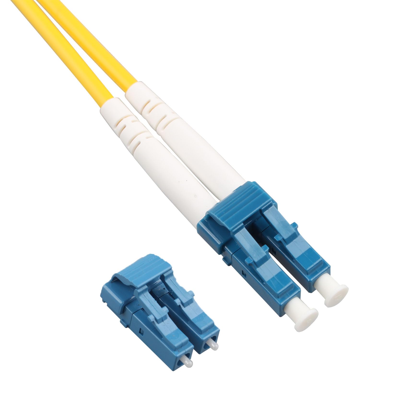 Cable de Fibra Óptica LC a LC OS2 Monomodo Duplex 9/125um LSZH para Instalaciones en Exteriores e Interiores (15M)