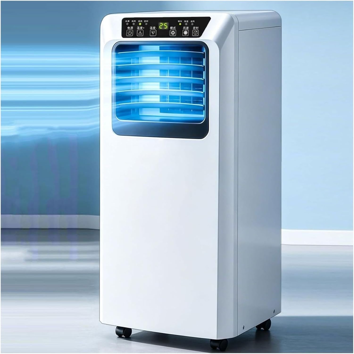 LCAIHONG Portable Air Conditioner Portable ac Unit Quiet Smart Ac Cools Up to 300 Sq.Ft, 9000 BTU Portable Ac with Remote Control Timer Sleep Mode Window Kit for, Style 2