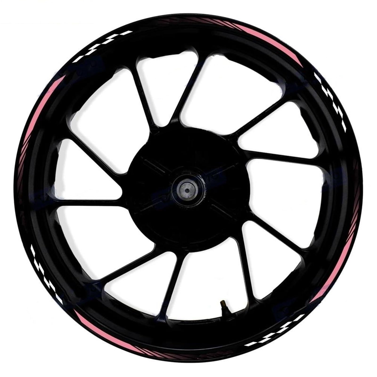 Felgen Aufkleber Motorrad-Felgenstreifen-Aufkleber Für ER-6N Für ER6N 17 Zoll, Wasserfest, Reflektierend, Radaufkleber Motorrad Dekor Felgenaufkleber(Farbe 2)