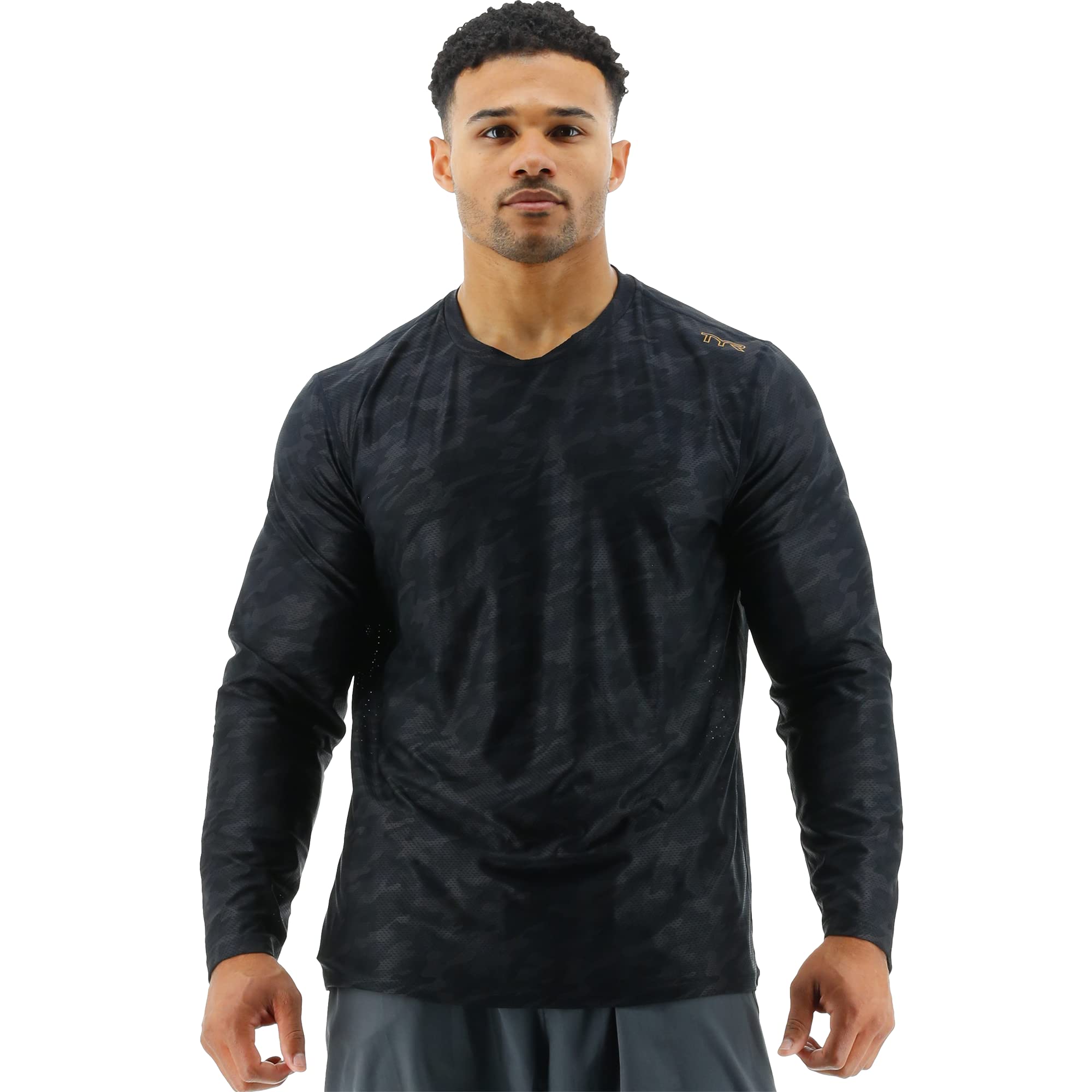 TYR Men's Athletic Performance Workout Airtec Long Sleeve Tee