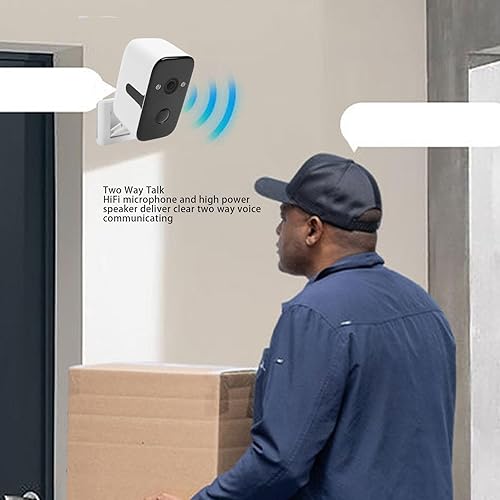 Miniatura 4 de PUSOKEI Window Security Camera, Wireless Indoor WiFi Camera with 2K Color Night Vision, 180 PTZ & AI Human Detection, Rechargeable Battery for Home